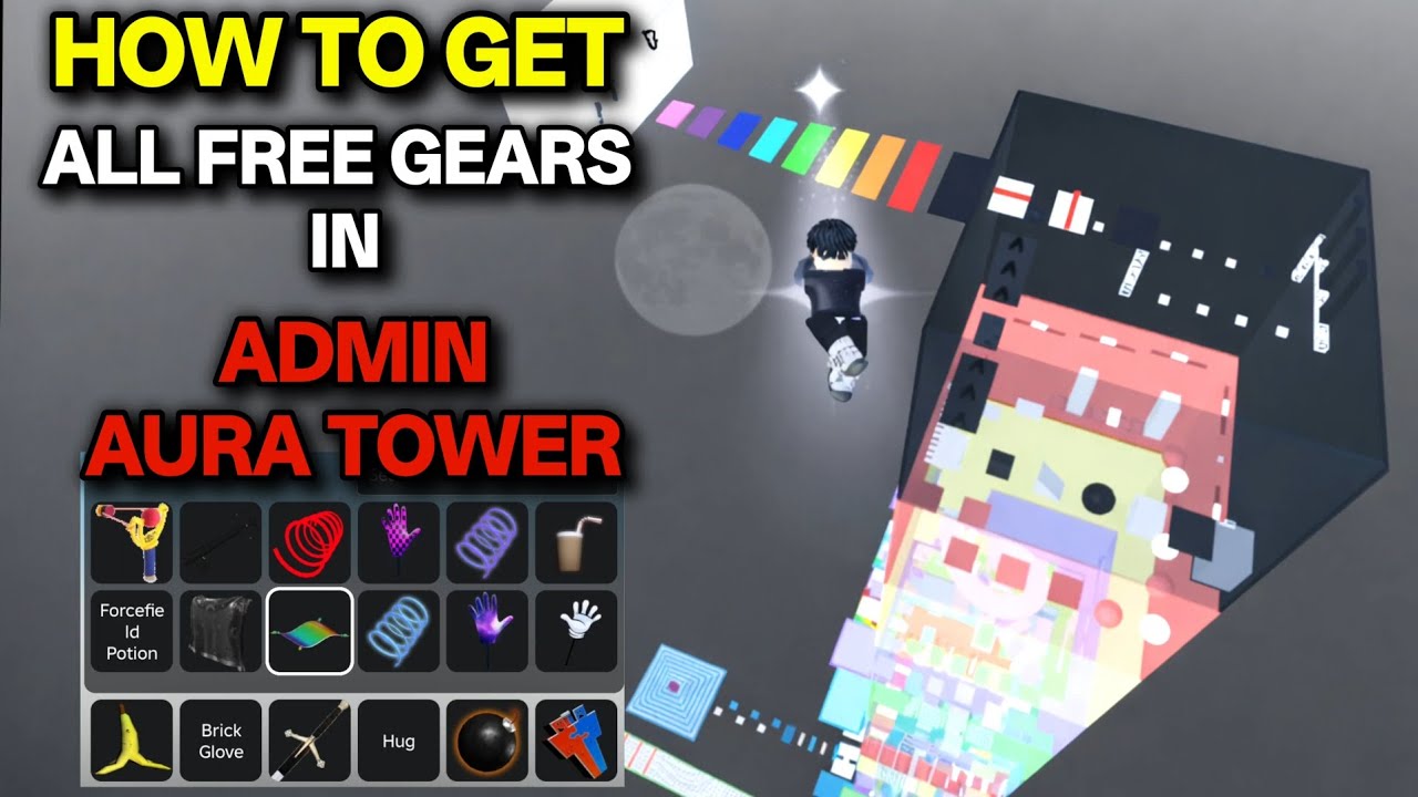 HOW TO GET 15 FREE ITEMS IN ADMIN AURA TOWER ROBLOX |(Free Items + Secret Locations)BaBa Gaming