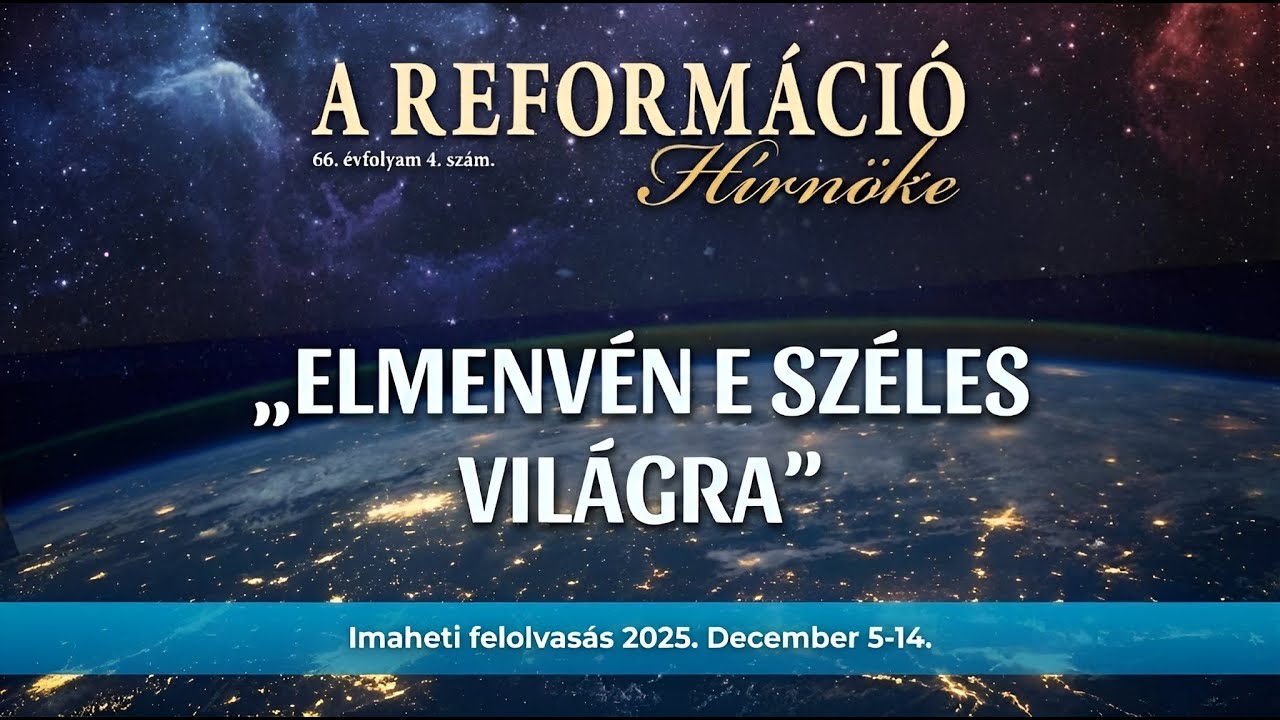 Magasztos elh&iacute;vat&aacute;sunk - 1. felolvas&aacute;s