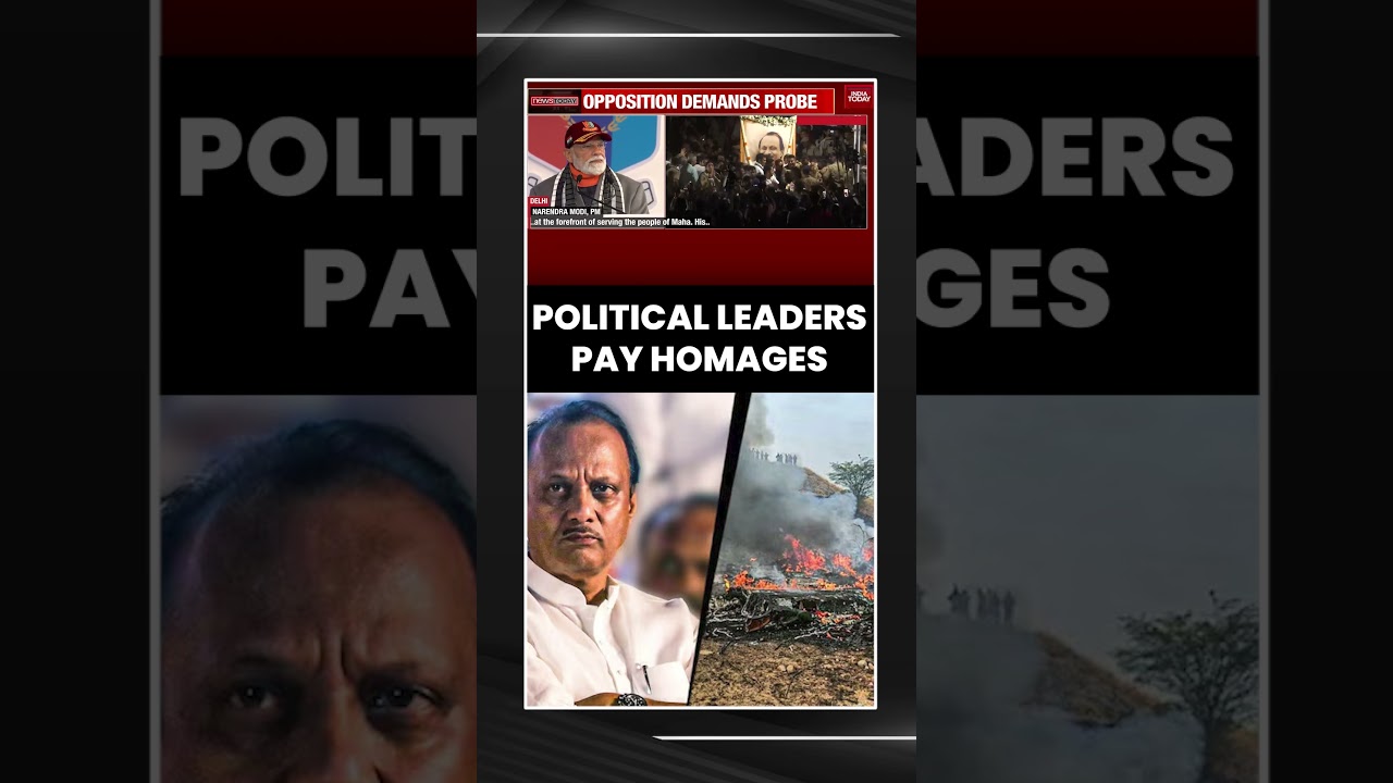 Political Leaders Offer Tributes To Ajit Pawar | Baramati Plane Crash