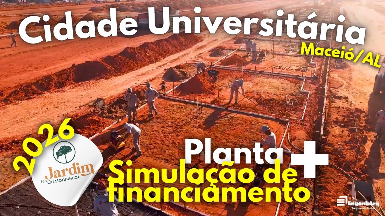 LANÇAMENTO - JARDIM DAS CASTANHEIRAS - Condomínio de Casa 2/4 na Cidade Universitária - Maceió/AL