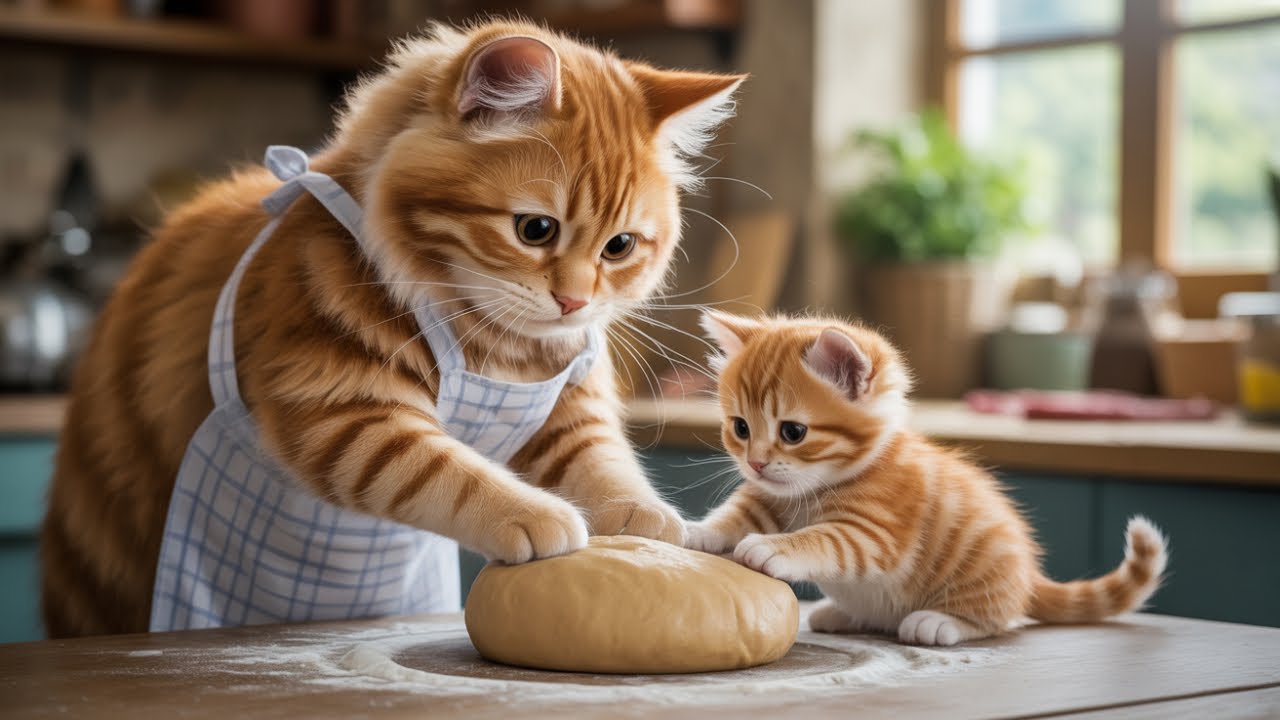 Cat Mama Daily Routine 🐱 | Hard Working Cat Mama Helps Everyone ❤️