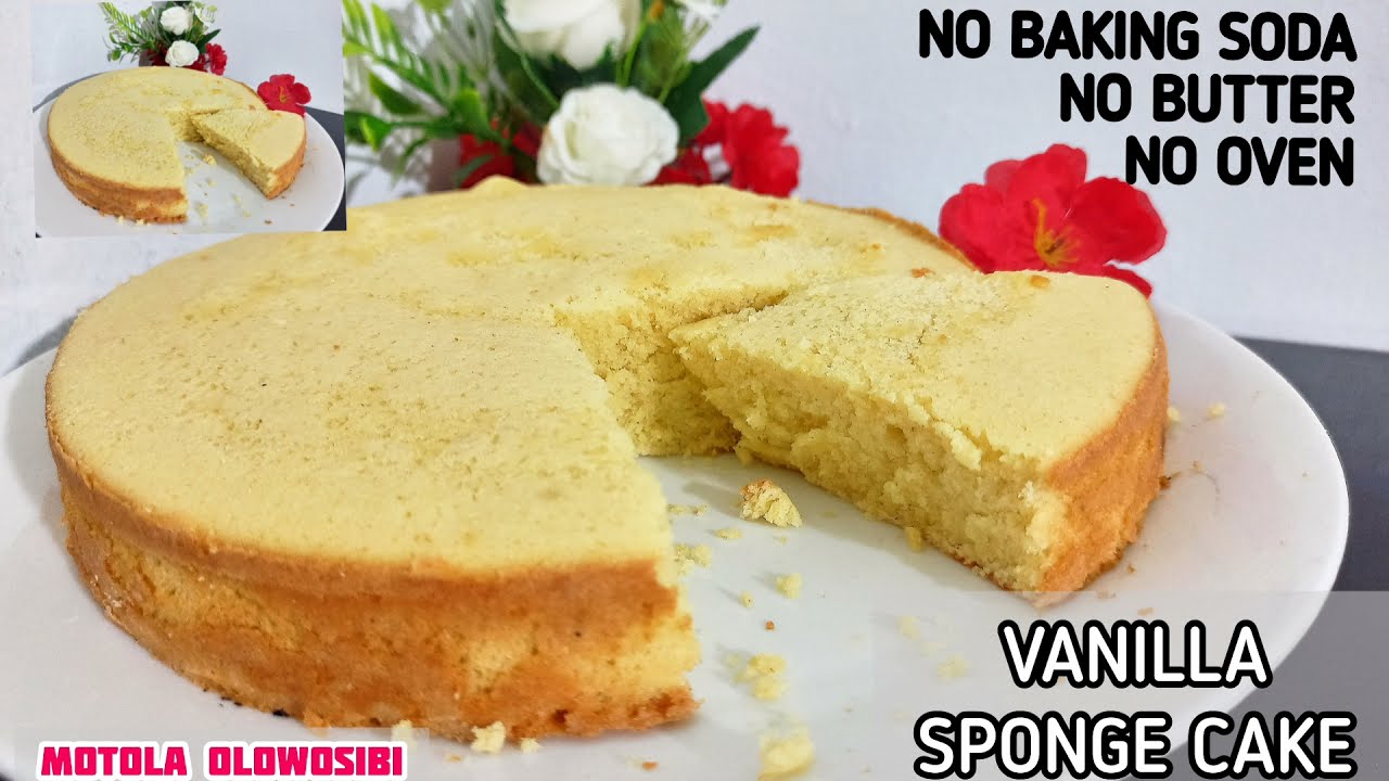 Vanilla Sponge Cake | No Oven Cake | No Butter Cake | Vanilla Cake | Fluffy cake