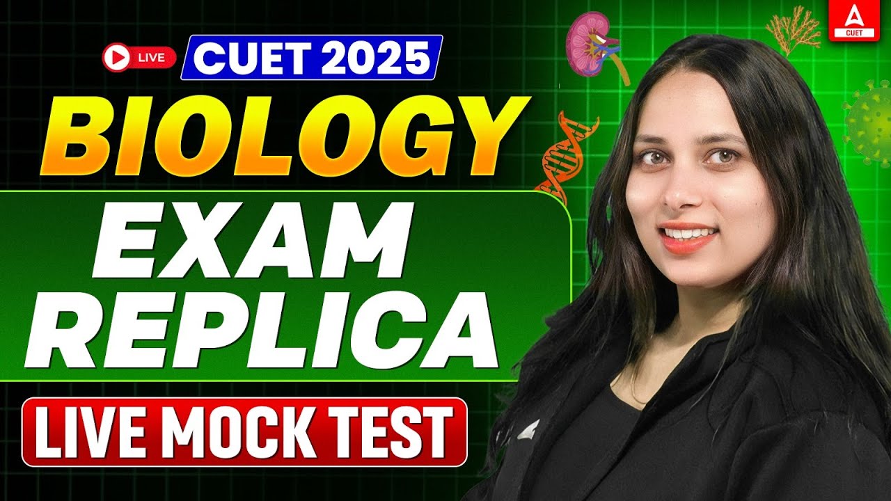 CUET 2025 Biology Mock Test with LIVE Solutions | Exam Replica | CUET Science