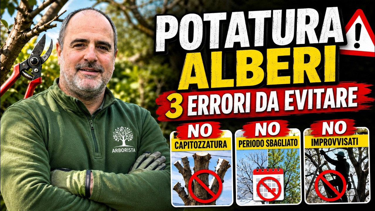 I 3 errori da evitare nella potatura di un albero 🌳