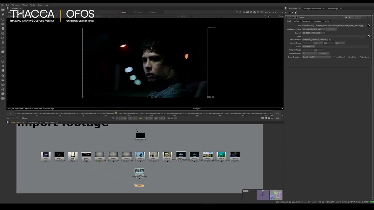 Nuke Beginners Tutorial 04 - Importing footage