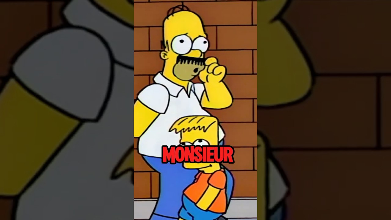 Bart et Homer Simpson dans cette sc&egrave;ne culte 😂 #shorts #humour #tendance #rire #fyp #viral #drole