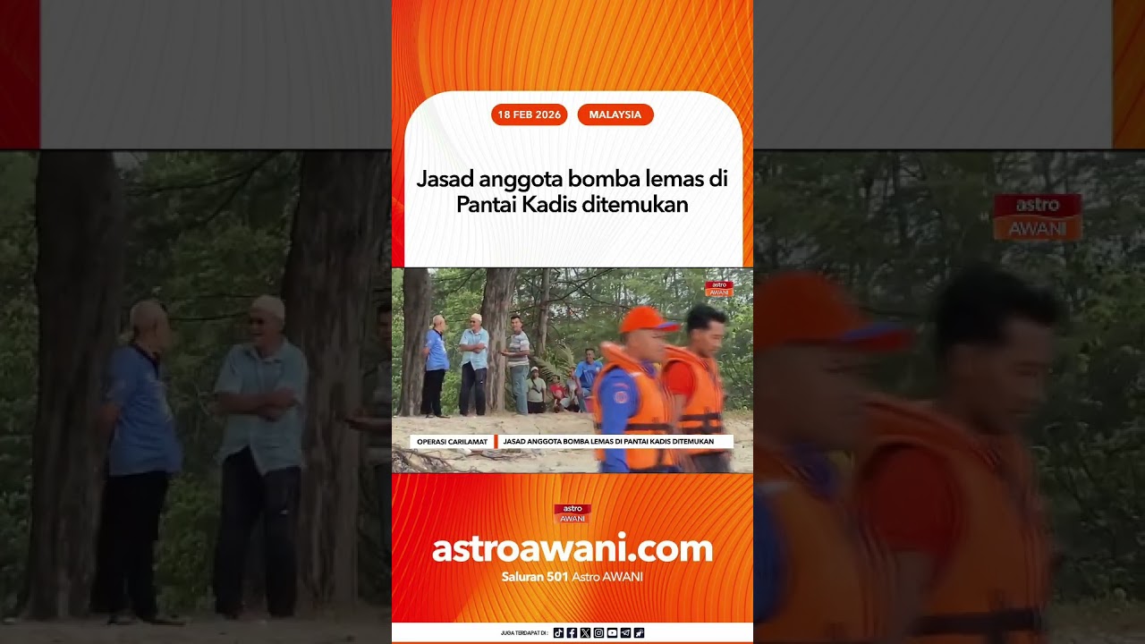 Jasad anggota bomba lemas di Pantai Kadis ditemukan