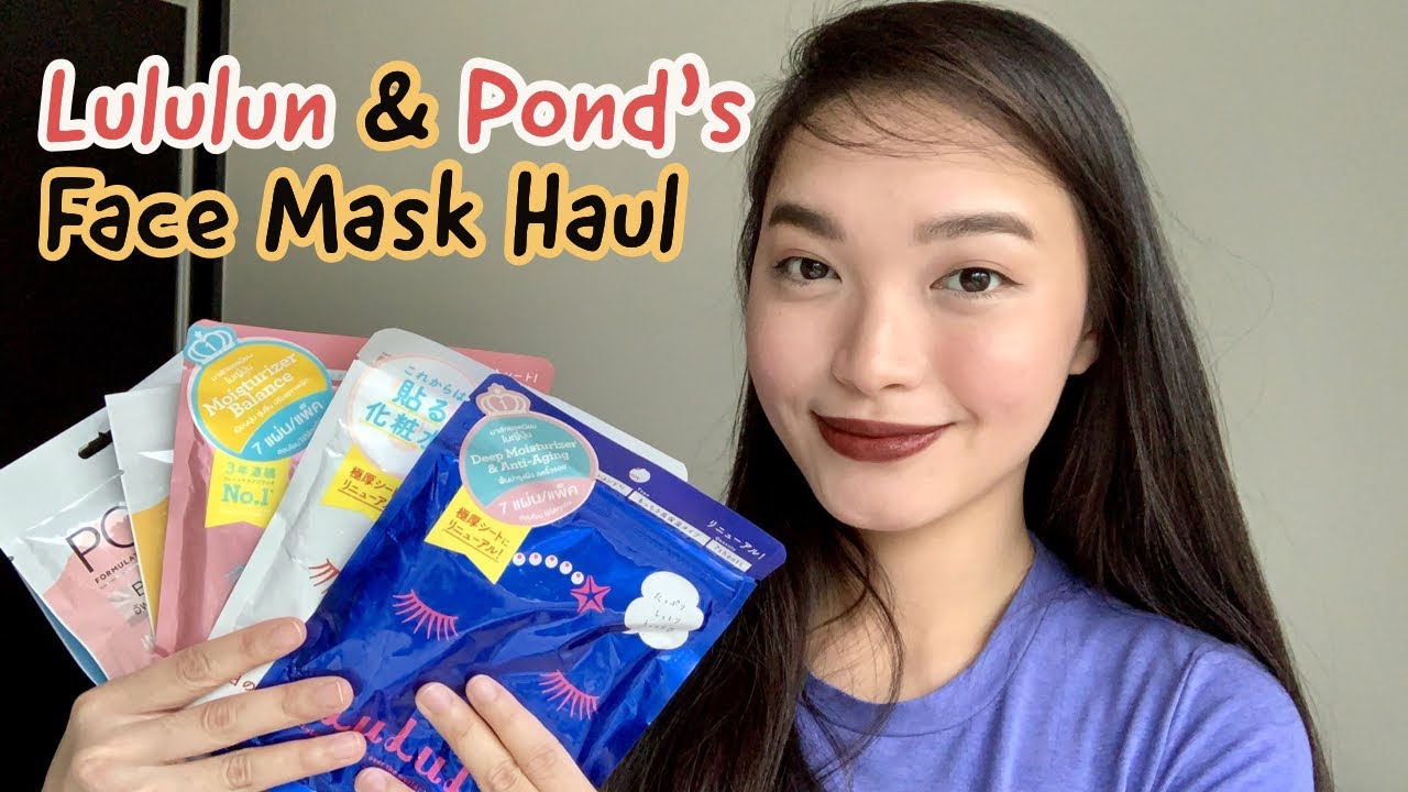 Lululun & Pond’s Face Mask Haul