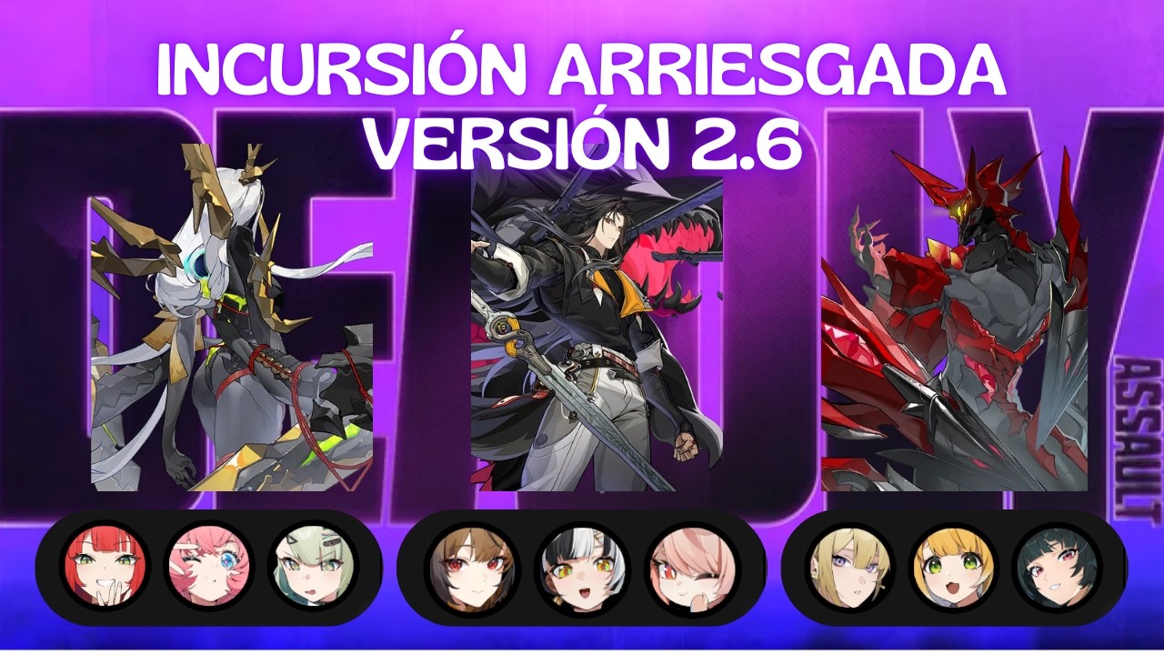 Evelyen M1R0, Ye Shungguang M0R0, Aria M0 F2P | Incursión arriesgada versión 2.6 | Zenless Zone Zero