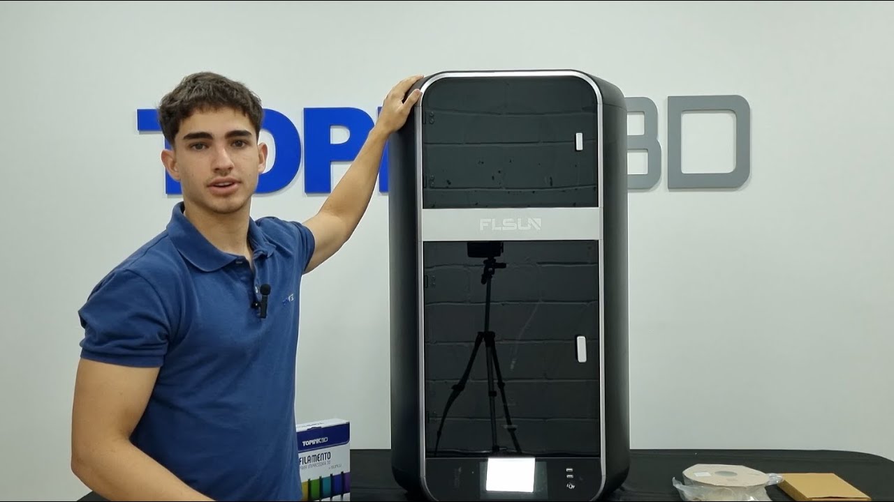 Unboxing e primeira impressão na impressora 3D FLSUN S1
