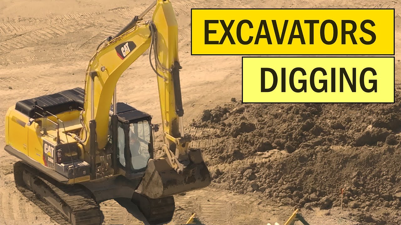 Excavators Digging and Backfilling in 4k | Diggers on Duty