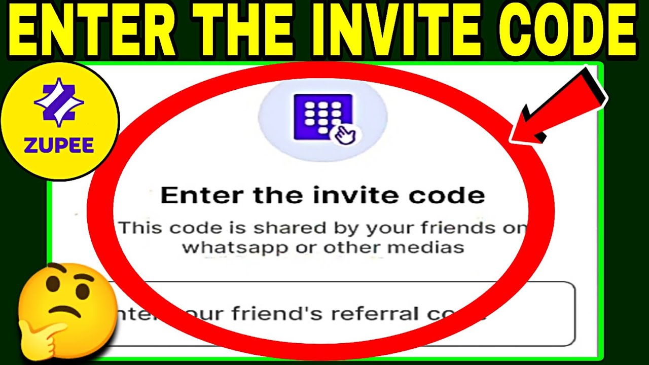 Enter The Invite Code Kya Hota Hai | Enter Your Friend's Referral Code | Enter The Invite Code Zupee