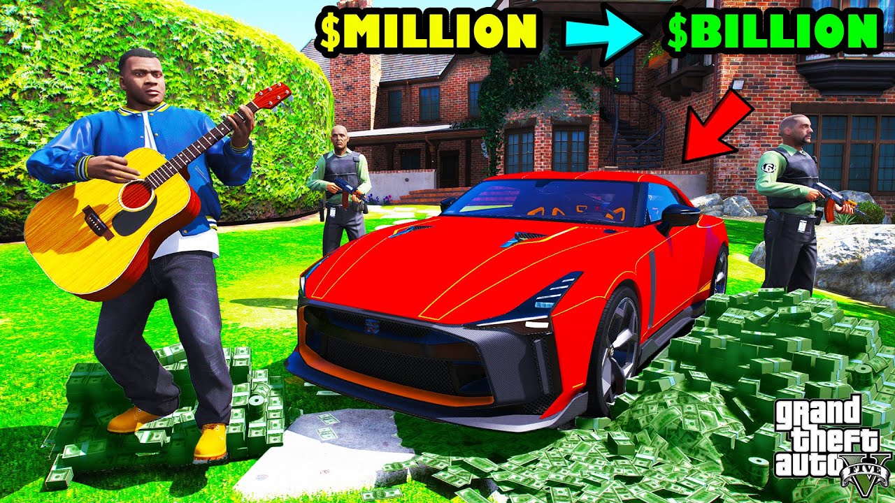Franklin Trying To Turn $MILLION Into $BILLION in GTA 5 | SHINCHAN and CHOP