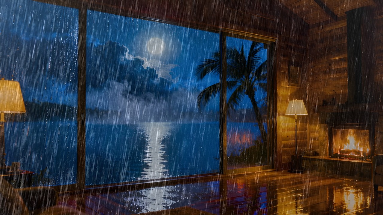 🔴 LIVE Heavy Rain on Window 🌧️ Thunderstorm Sounds for Deep Sleep | 24/7 Rain Ambience