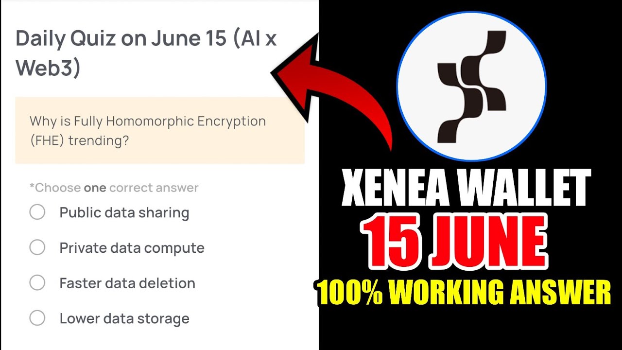 Xenea Wallet Quiz Answer June 15 | Xenea Wallet Quiz June 15 | Xenea Wallet Voucher Code Today