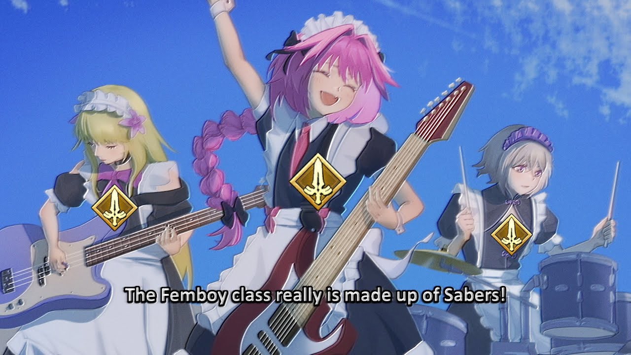 FGO but my team is all Femboys