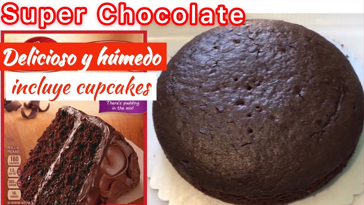 Como Modificar una Caja de Harina para Pastel o cupcakes super sabor Chocolate (delicioso y húmedo).