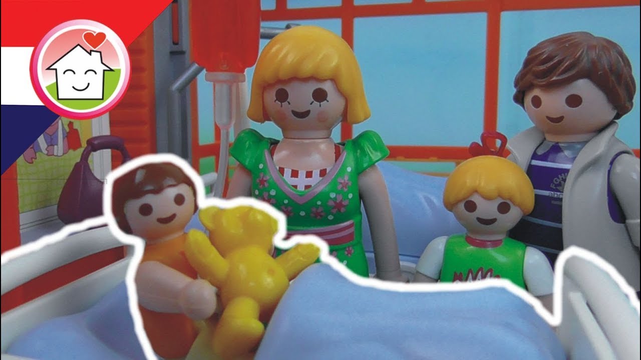 Playmobil filmpje Nederlands Anna in het ziekenhuis - Familie Huizer