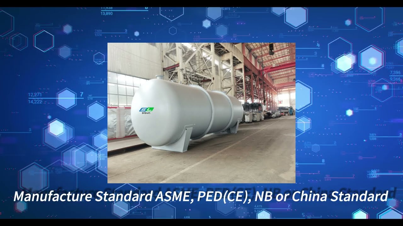 Fast Shipping buffer Tank 30m3 50m3 150m3 ASME High Pressure Steel compressed Air storage Tank