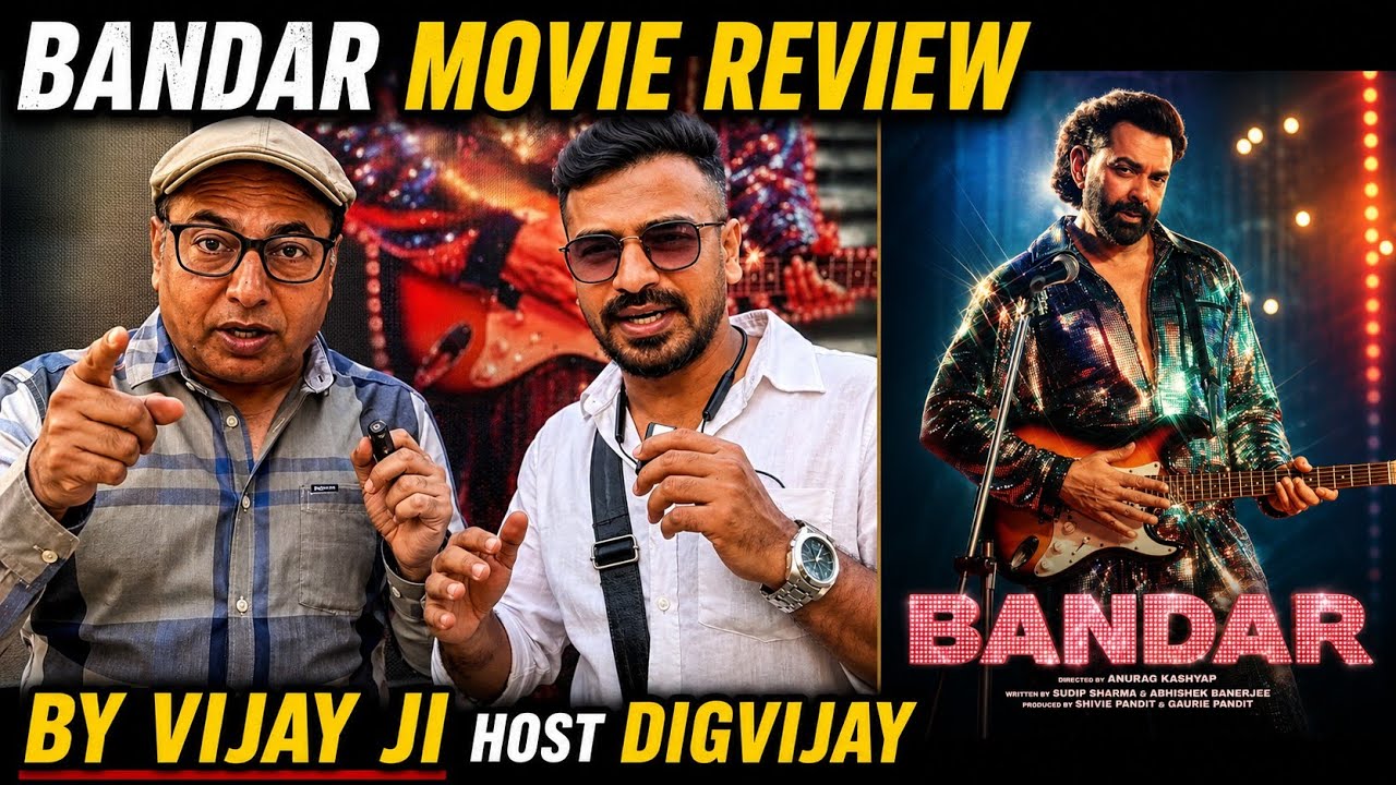 Bandar Movie Review | By Vijay Ji | Host Digvijay | Bobby Deol | Anurag Kashyap
