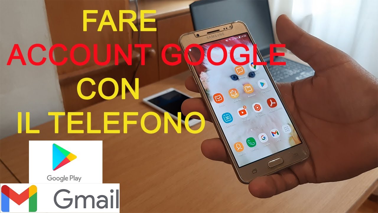 Come fare un ACCOUNT GOOGLE  con un Telefono Android