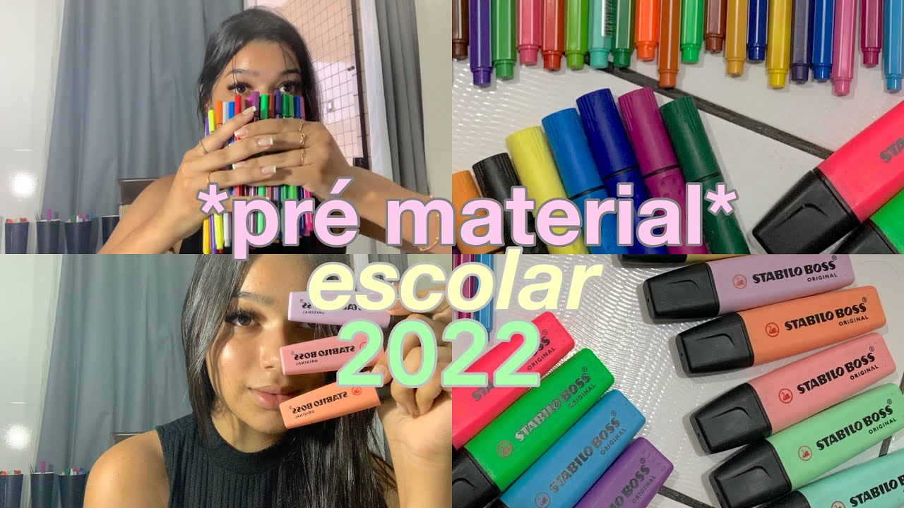 pr&eacute; material escolar 2022