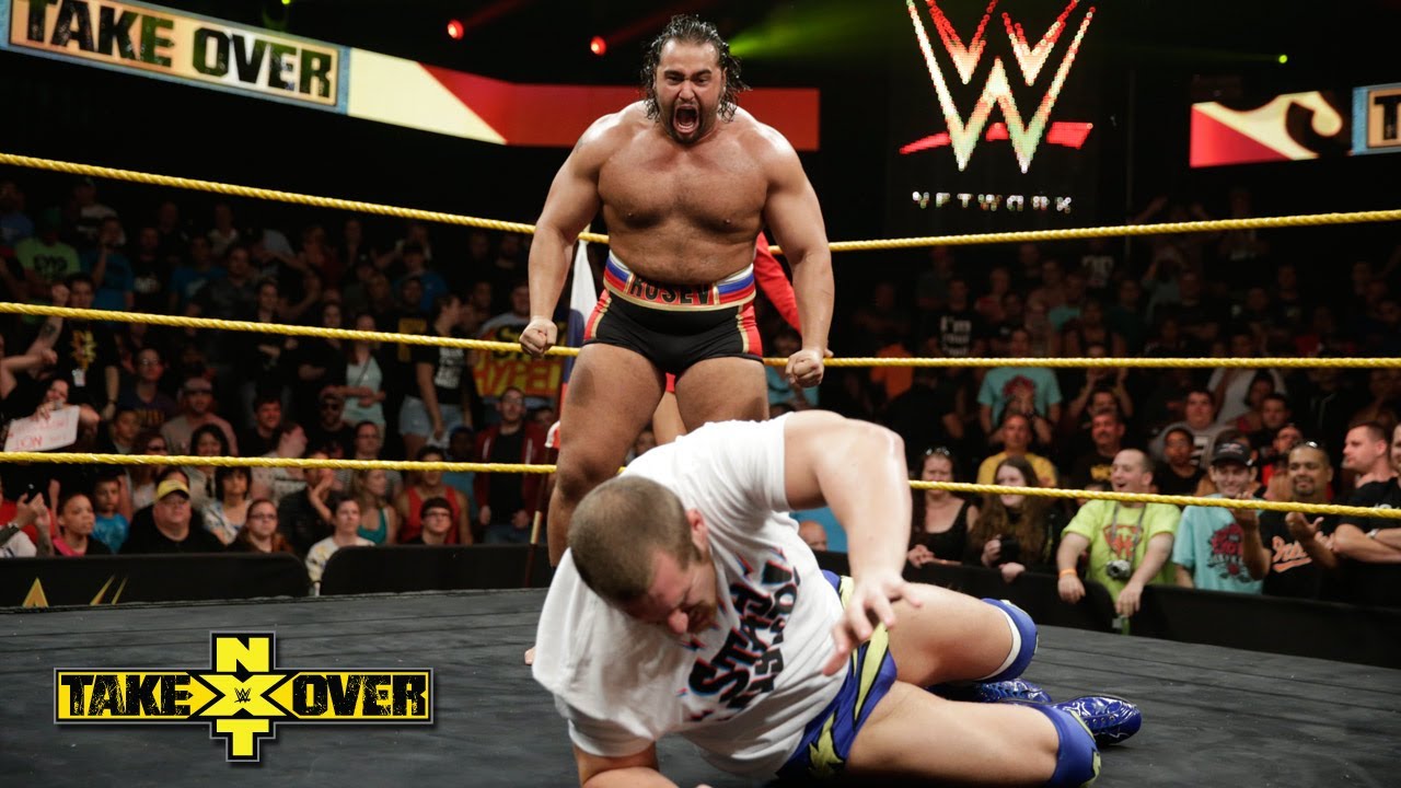Mojo Rawley interrupts Alexander Rusev and Lana: NXT Takeover, May 29, 2014