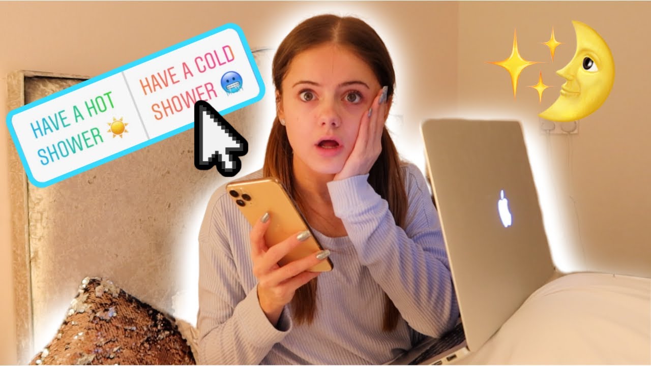 MY INSTAGRAM FOLLOWERS CONTROL MY NIGHT ROUTINE! || Ellie Louise