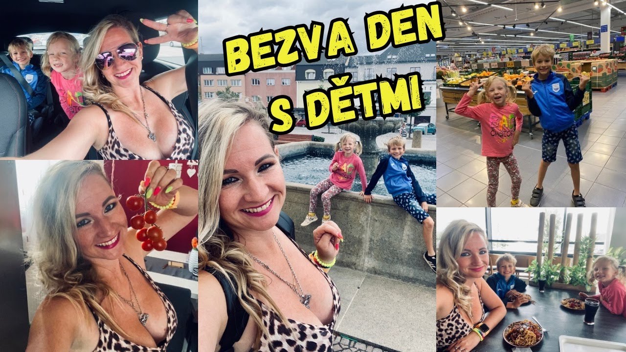 Bezva den s dětmi - nákupy,krémy do Chorvatska,na oběd,k babičce a na hřiště za dětmi