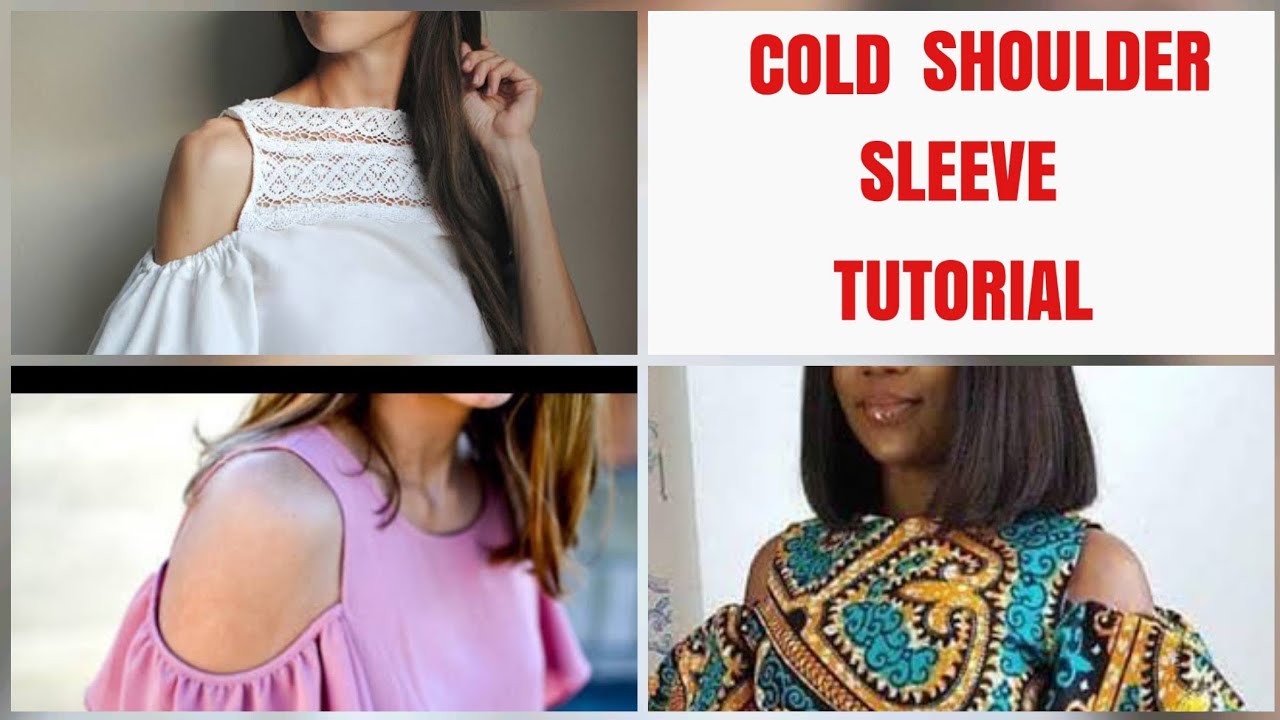 How to make Cold Shoulder Flare Sleeves - detailed tutorial