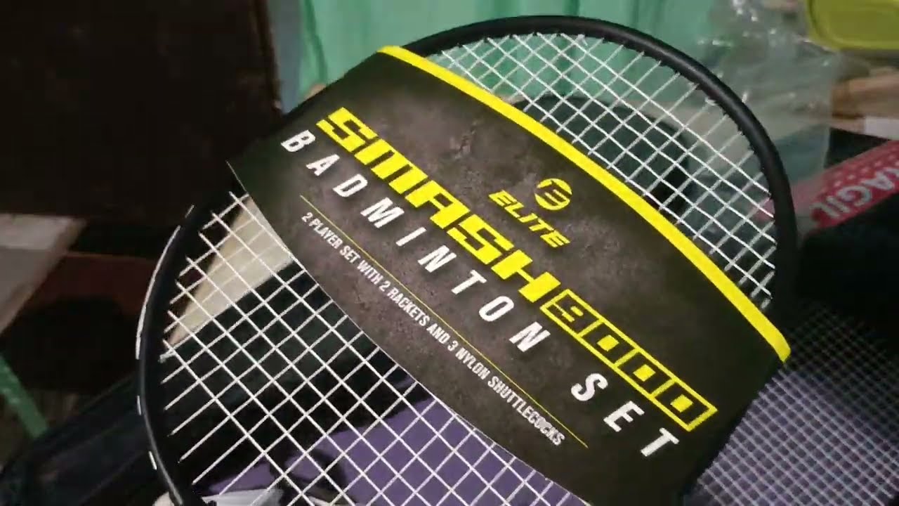 Unboxing and Review Elite Smash9000 #BadmintonSet
