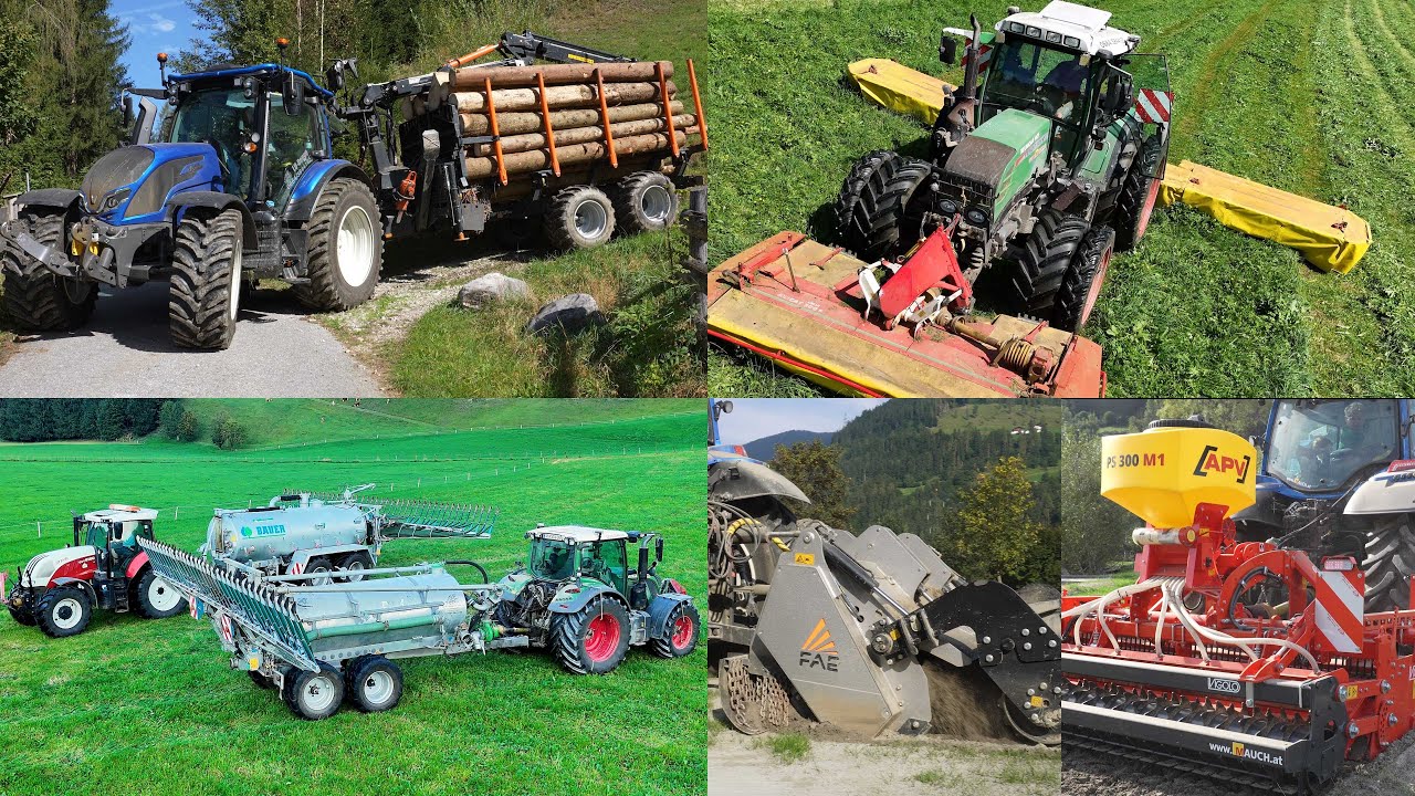 LU DENGG in Aktion | Forst, Grünland, Erdbewegung | Fendt, Valtra, BMF, APV, FAE, VIGOLO, PÖTTINGER,