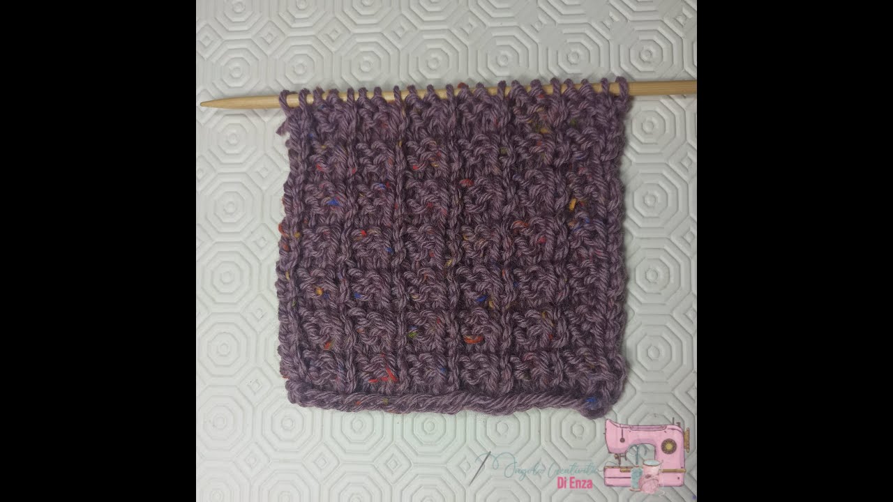 Punto facilissimo ai ferri ideale anche per copertine 🧶👍