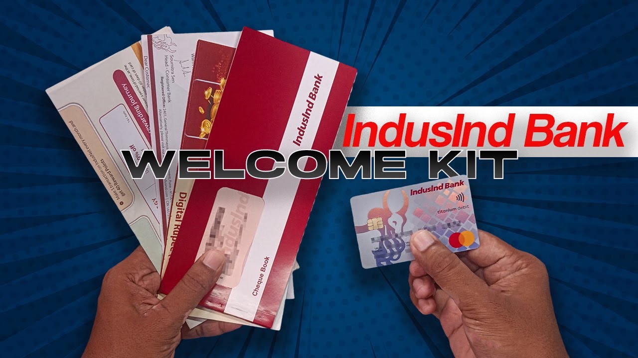 IndusInd Bank Welcome Kit Unboxing | Titanium Debit Card