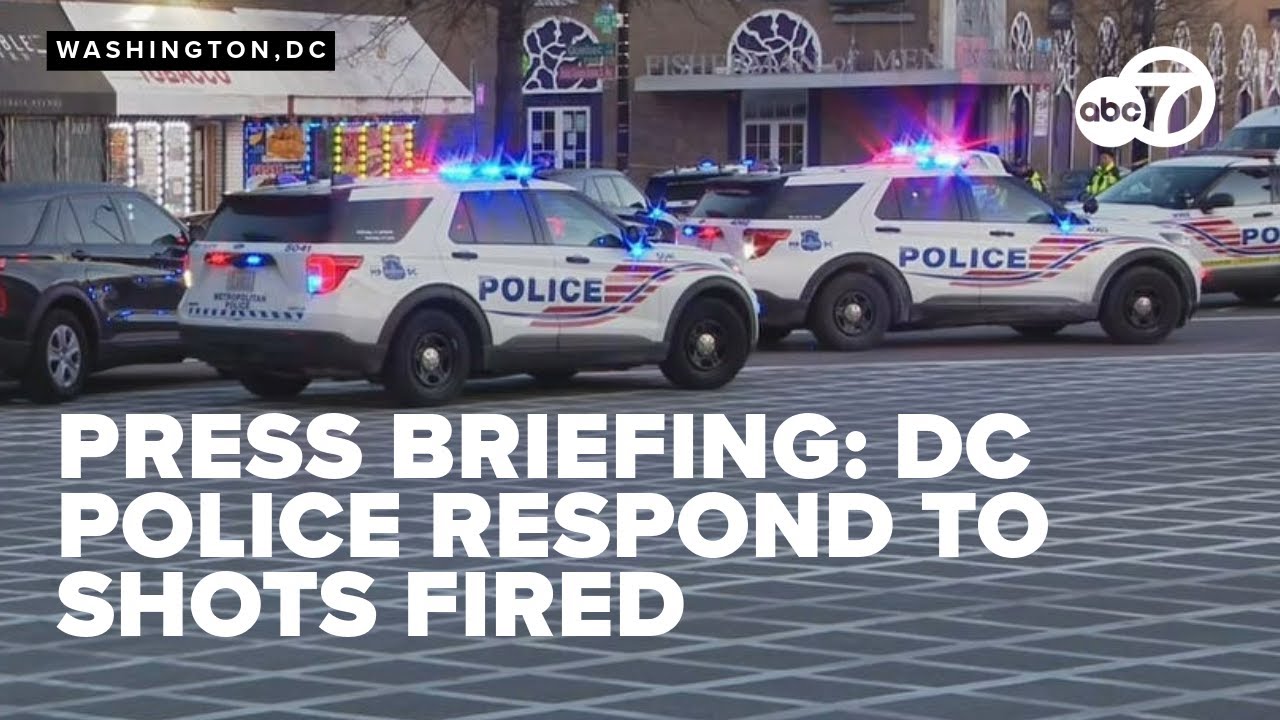 PRESS CONFERENCE: Search for 2 suspects after shots fired in northwest DC Tuesday, police say