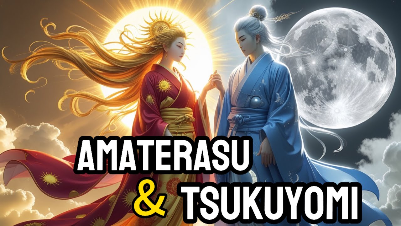 The Tragic Story of Amaterasu and Tsukuyomi: The Division of Sun and Moon | Japanese mythology