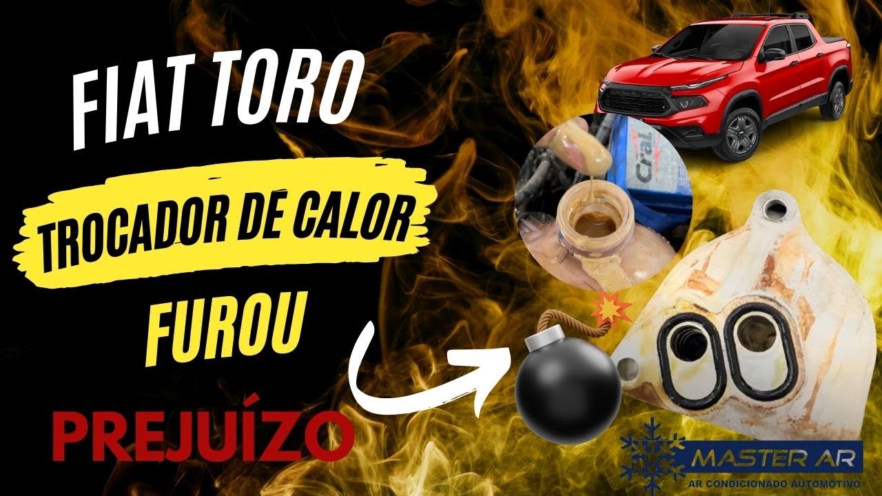PREJUÍZO! FIAT TORO - TROCADOR DE CALOR FUROU
