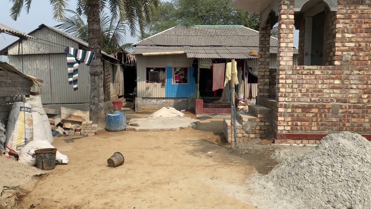 village home | গ্রাম বাংলার কষ্টের জীবন | গ্রামের ঘর বাড়ির দৃশ্য