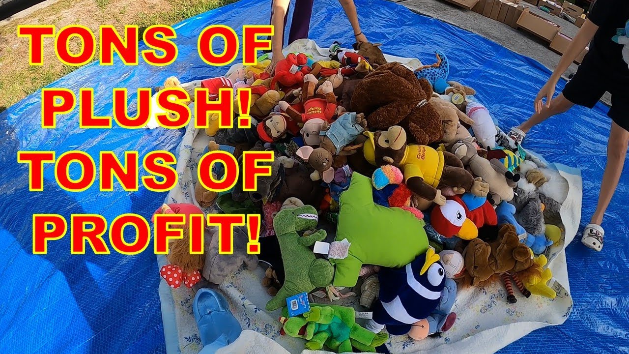 THE PLUSH AT THIS GARAGE SALE HAD BIG VALUE!