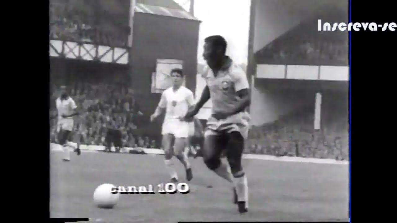 Canal 100 - Brasil 2 x 0 Bulgária - Último jogo oficial Pelé e Garrincha juntos - 1966