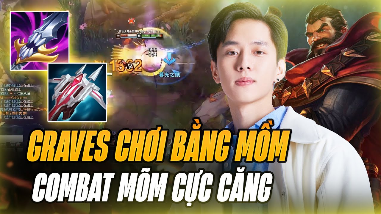 ZHANGJIAWEN VÀ CON GRAVES ĐI MID HỆ CHIẾN CÙNG MÀN COMBAT MÕM CỰC HÀI VỚI ĐỐI THỦ