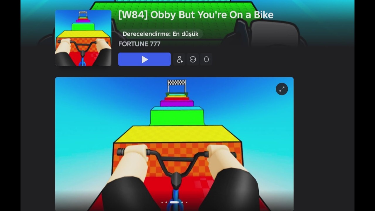 Obby But You're On a Bike oynadım