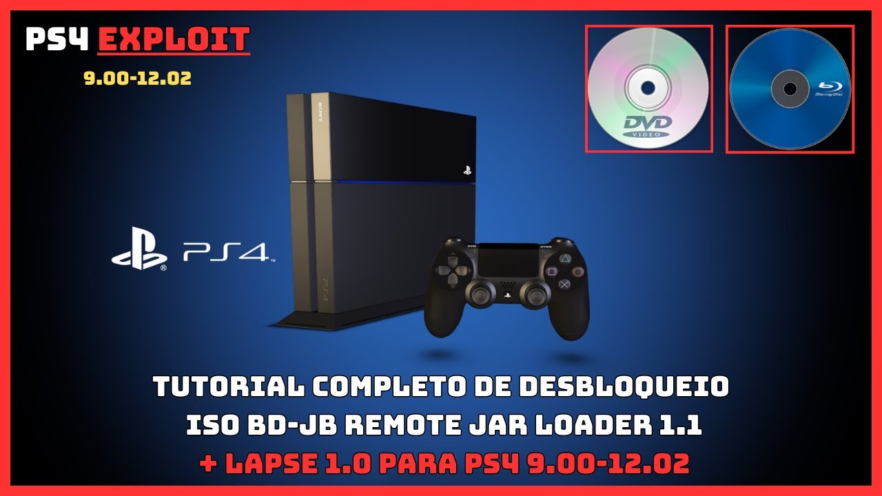 TUTORIAL COMPLETO DO DESBLOQUEIO DO PS4 12.02 PELA ISO BD-JB REMOTE LUA LOADER 1.1 + LAPSE 1.0