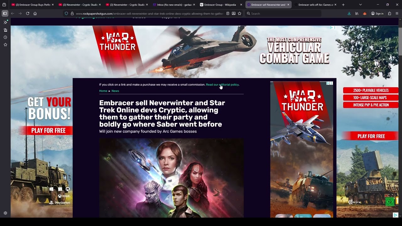 Embracer Group Sells ARC Games & Cryptic Studios for $30 Million - New CEO Jack Emmert