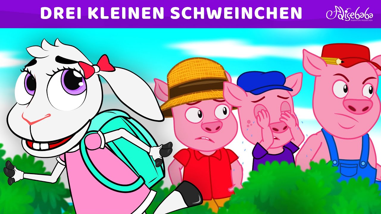 Drei Kleinen Schweinchen 🐷 Der Löwe und die Maus 🦁 Märchen für Kinder