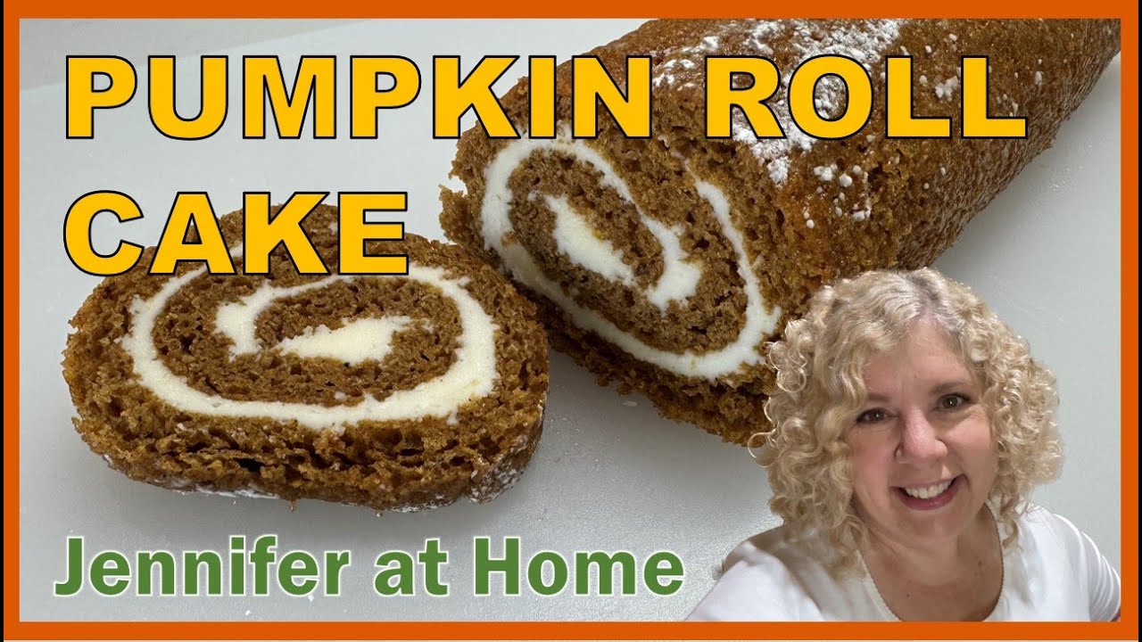 PUMPKIN ROLL CAKE #recipe #pumpkin #pumpkinrollcake #pumpkincake #spice #creamcheese #cake #fall