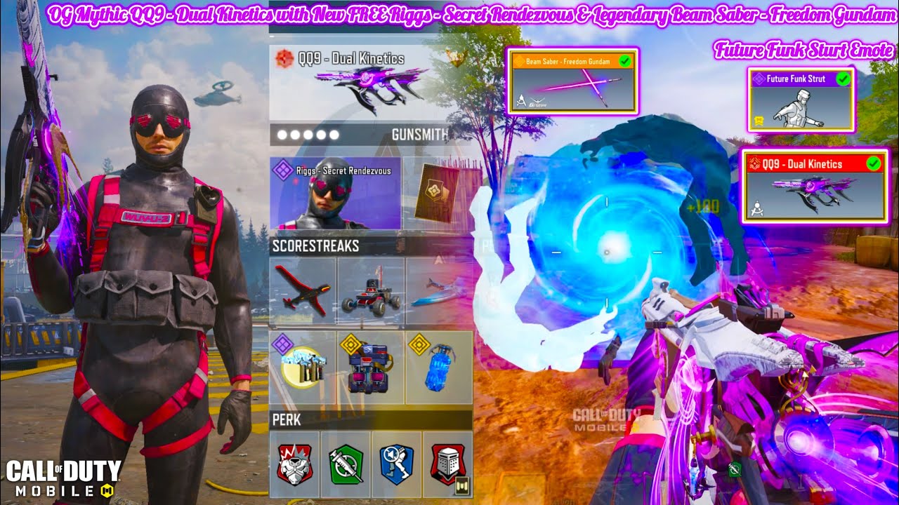 Mythic QQ9 - Dual Kinetics goes hard with New FREE Riggs - Secret Rendezvous to demolish all in CODM
