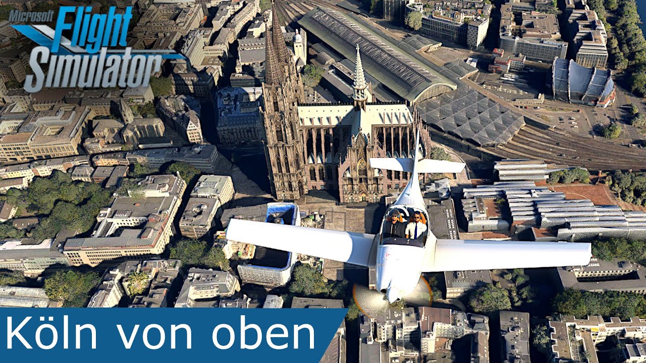 Köln von oben Microsoft Flight Simulator