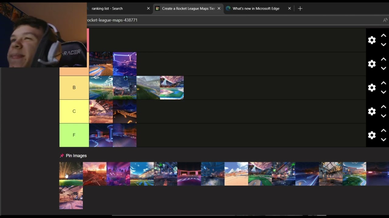 ROCKET LEAGUE MAPS RANKED!!!