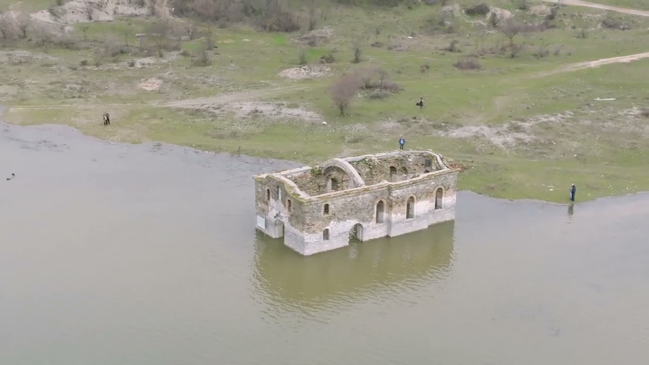 Потопената църква яз. Жребчево | DJI Mavic 3 Cine